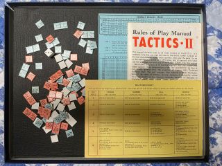 Vintage 1961 TACTICS II 2 Army Group War Board Game Avalon Hill Military 2