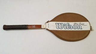 Vintage 1970s Wilson Chris Evert Autograph Tennis Racket