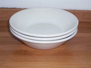 Midwinter Stonehenge White Set Of 3 Coupe Cereal Bowls 6 1/2 "
