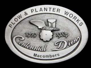 Ll29115 Nos Vintage 1984 John Deere Plow & Planter Belt Buckle