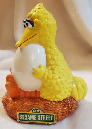 Big Bird w/ egg Bank Vintage 1970s Gorham Sesame Street 2