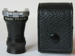 Vintage Asahi Pentax Eyepiece Viewfinder Magnifier W/leather Case
