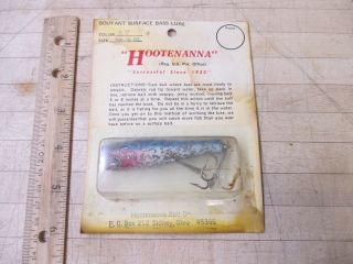 Vintage Hootenanna Fishing Lure In The Box Manta Ray,  Inc Montpelier,  Ohio
