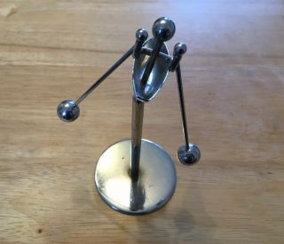 Vintage Kinetic Desk Toy / Executive Toy,  Balancing Rower / Sculler In Boat