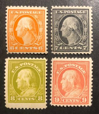 Tdstamps: Us Stamps Scott 507 509 Lh Og 506 508 Rg