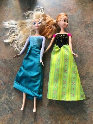 Disney Frozen Princess Elsa And Anna (2012) Sister Dolls,  Mattell