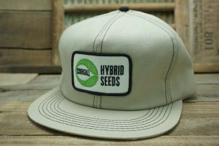 Vintage Cargill Hybrid Snapback Trucker Cap Hat Patch K Products Made In Usa