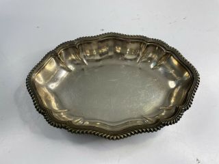 Tiffany & Co.  Makers Silver - Soldered Dish Plays 573g Ornate Antique Vintage
