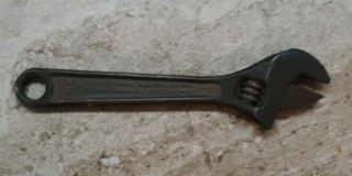 Vintage 4 " Diamond Tool & Horseshoe Co.  Duluth Mn Adjustable Wrench A24