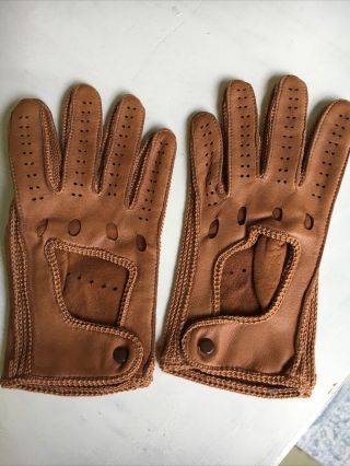 Men’s Driving Gloves Retro Classic Vintage Very Soft Leather 8.  5