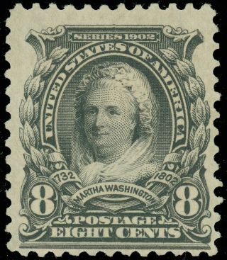 Us Scott 306 8¢ Martha Washington,  - Fine - Lh,  Scv $45.  00,  A Popular Stamp
