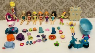 Vintage Hasbro Polly Pocket Bundle With Clothes And