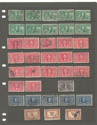 U S Stamps Scott 323 - 327 Louisiana Purchase Accumulation Cv 301.  00