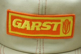 Vintage GARST SEED Mesh Snapback Trucker Cap Hat Patch K BRAND Made In USA 3