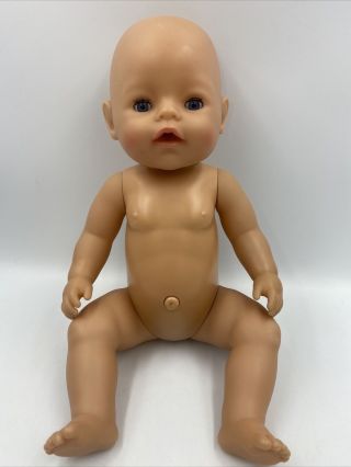 Baby Born Interactive Doll With Blue Eyes Nude