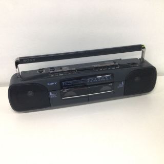 Vintage Sony Radio Cassette Corder / Radio Cfs - W303 Black 327