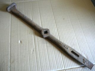 Antique Grain Threshing Machine Cylinder Head Tooth Bar Wrench Tool - 20 " Long