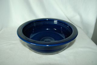 Fiesta Ware Cobalt Blue 8 - 1/4 " Large Round Serving Bowl Vegetable Usa