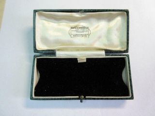 Antique Edwardian Tooled Leather Wrist Watch Box,  Case,  Summerfield Of Newcastle