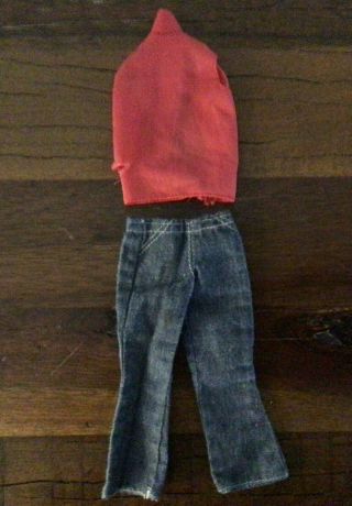 Vintage Barbie 3351 “good Sports” - Jeans And Tricot Top - 1972
