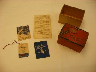 Vintage Shakespeare President Model No.  1970 Fishing Reel Box & Papers - No Reel