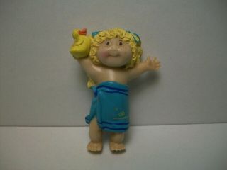 Vintage 1984 Cabbage Patch Kids Mini Pvc Girl With Rubber Duck Hong Kong