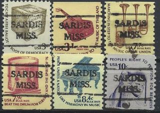 Mississippi Precancels,  Americanas,  Sardis,  Type 716,  6 Different