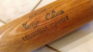 Tony Oliva Louisville Slugger 125 Hillerich & Bradsby Vintage Baseball Bat Mlb