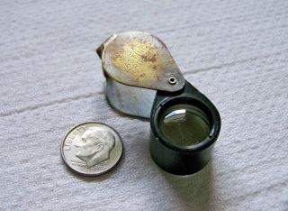 Rare Vtg/antique Anchor Optical Co.  Haddon Heights Nj 10x Hastings Triplet Loupe