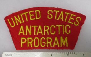 Us Antarctic Program Cap Patch Hat Insignia Vintage