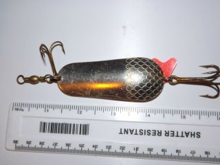 A Scarce Vintage Dam Of Germany Large Effzet Fishing Spoon Lure,  40,  G