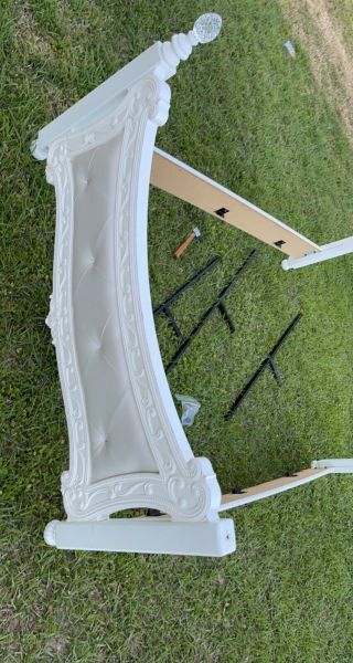 Bed Frame Full With Headboard Vintage Inspired