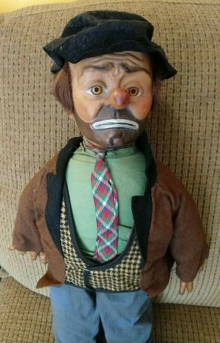 Vintage Antique Emmett Kelly Clown Doll 1950s 2