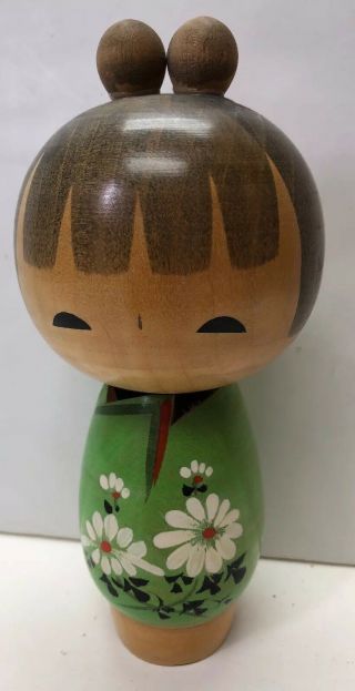 6.  5” Adorable Hand Painted Japanese Wooden Little Girl Doll With Stamp M5