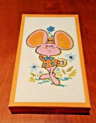 Vintage 1970s Caprice Mouse Stationery Boxed Set Of Greeting Note Cards