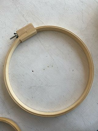 Large 18” Vintage Round Wooden Embroidery Needlework Quilting Hoop