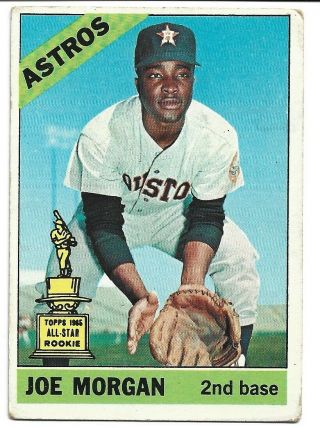 1966 Topps 195 Joe Morgan Houston Astros All Star Rookie Hof