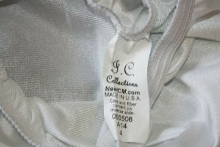 Vintage Girls 4t White Half Slip 100 Nylon Lace Trim Petticoat
