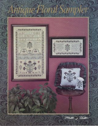 Antique Floral Sampler - Mill Hill Cross Stitch Pattern Leaflet