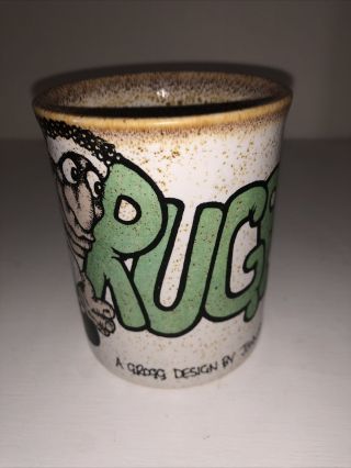 Vintage John Hughes Grogg Rugby Coffee Mug Collectible Rare Made Britain Wales