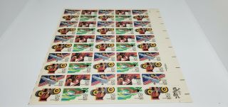 Usa Summer Olympics Sports Airmail Full Sheet Of 50 - Nh 40 Cent