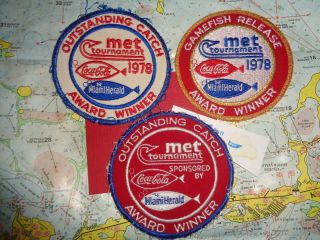 3 Met Tournament Vintage Patches 1978 Award Winner Antique Patches 2 1