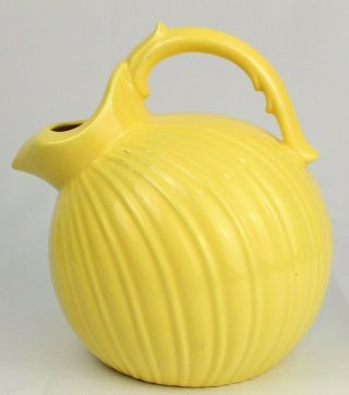 Vintage Stangl Colonial Pattern Yellow Pottery Water Pitcher Mid Century
