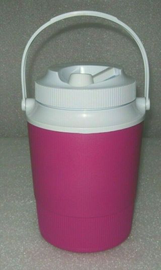 Vintage Pink Rubbermaid/gott Insulated/thermal 1/2 Gallon Water Cooler Jug 1502