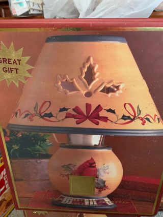 Lenox Winter Greetings Everyday Cardinal Candle Lamp Christmas Decoration Nib