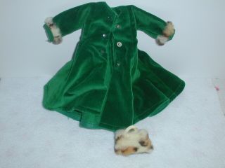 Vintage Vogue Jill doll tagged Coat And Muff,  L@@k 1957 - 7554 2