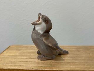 Vintage Bing & Grondahl Copenhagen Denmark Porcelain Figurine Baby Sparrow 1852