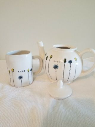 Rae Dunn Home Coffee Mug And Teapot