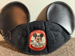 Rare Vintage Disneyland Mickey Mouse Club Mouseketeer Home Video Ears Hat