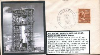 1947 V - 2 Rocket Launch @ White Sands Mr Uss Willard Keith Dd - 775 8 December
